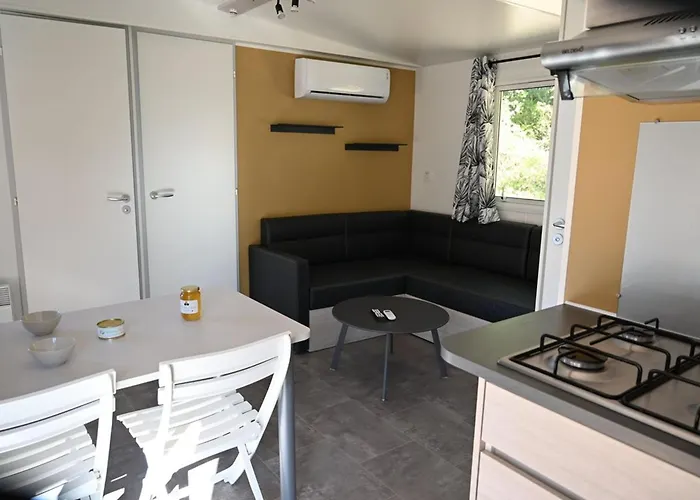 Mobil-home Prestige Avec Terrasse Pour 4 Personnes - Api-1-52-1050 Kamp alanı *